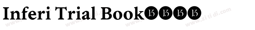 Inferi Trial Book字体转换